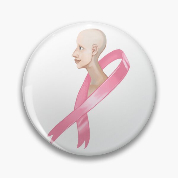 Item preview, Pink Cancer Ribbon Head designed and sold by AliceMermaid.