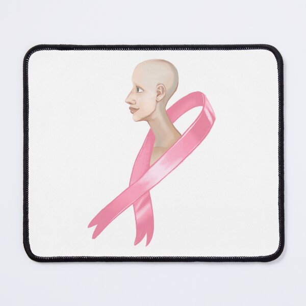 Item preview, Pink Cancer Ribbon Head designed and sold by AliceMermaid.