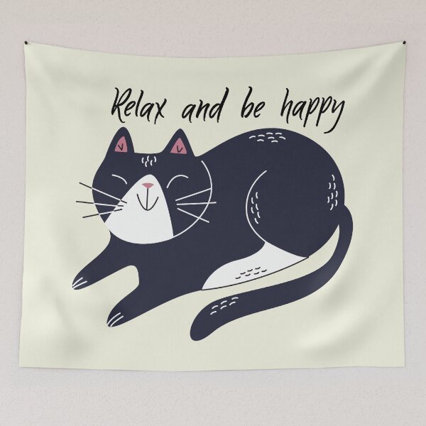 Item preview, Relax and be happy designed and sold by CatCoconut-Art.