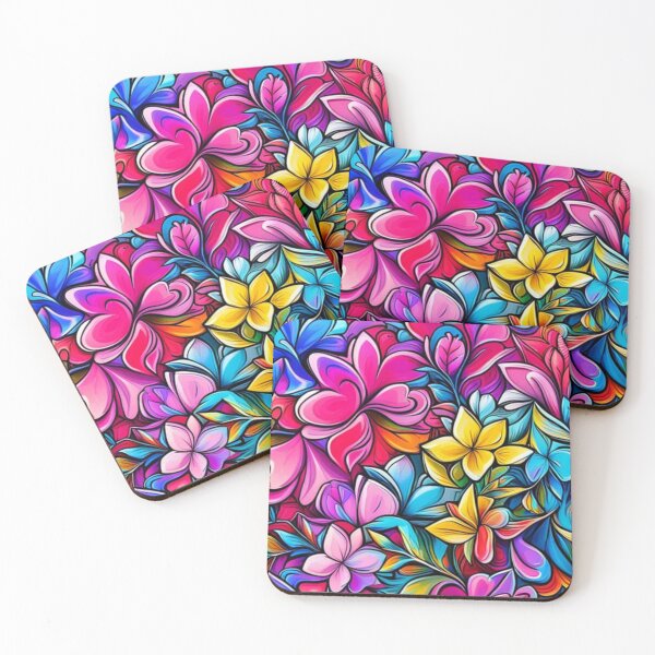 Item preview, Abstract Colorful Floral Pattern designed and sold by calibrit.