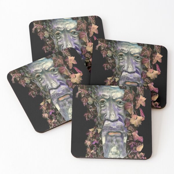 Item preview, The Green Man With Autumnal Ivy Leaves designed and sold by taiche.