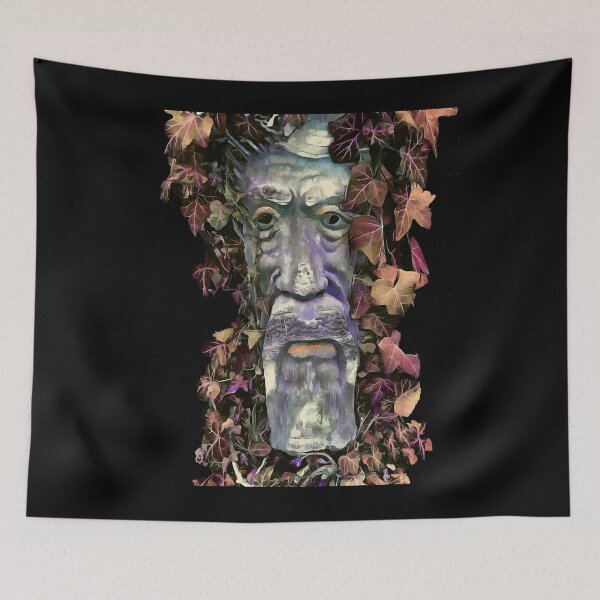 Item preview, The Green Man With Autumnal Ivy Leaves designed and sold by taiche.