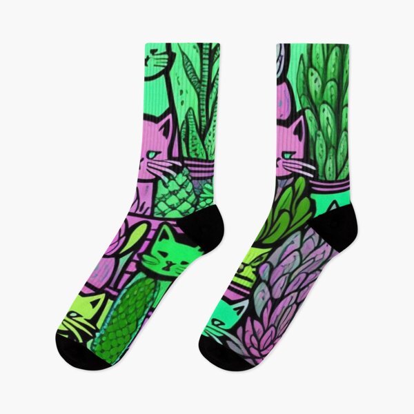 Item preview, Cats and cacti  designed and sold by Roxburylane.