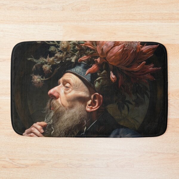 Item preview, Contemplative Bearded Man with Thistle Hat designed and sold by Shannon Hilson.