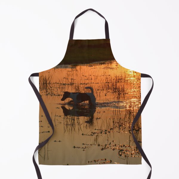 Item preview, FARM DOG, ENJOYING A PADDLE AFTER A HOT DAY, designed and sold by Barbara Jean Photo Art And Design.