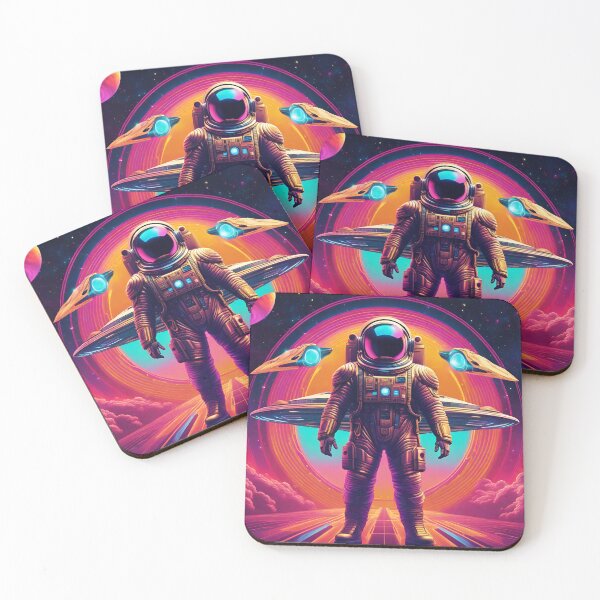 Item preview, Space Captain: Retro Synthwave Art designed and sold by galactify.