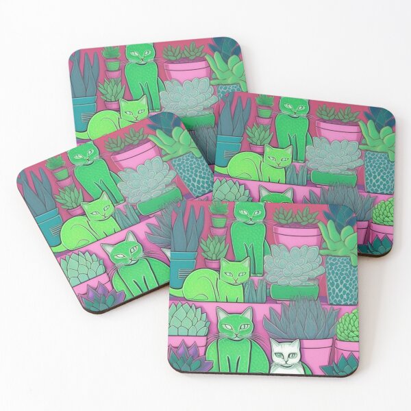 Item preview, Cactus and cats  designed and sold by Roxburylane.