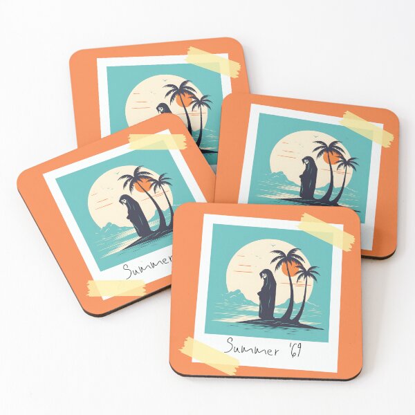 Item preview, Grim Reaper Holiday Happy Snap | Halloween In Summer designed and sold by MildOrangeStore.