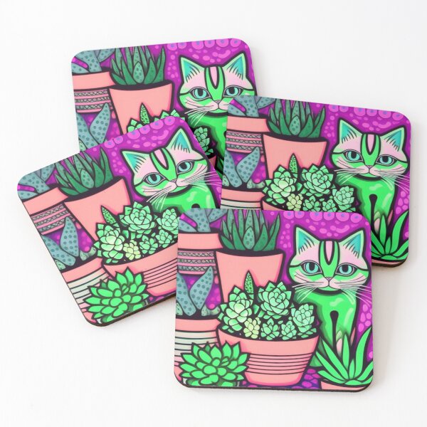 Item preview, Kitty and Cactus  designed and sold by Roxburylane.