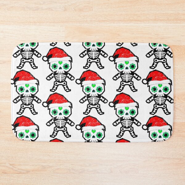 Item preview, Vintage 2 Sugar Skull Navidad Dia de muertos y Feliz Navidad designed and sold by the Zarock Shop.
