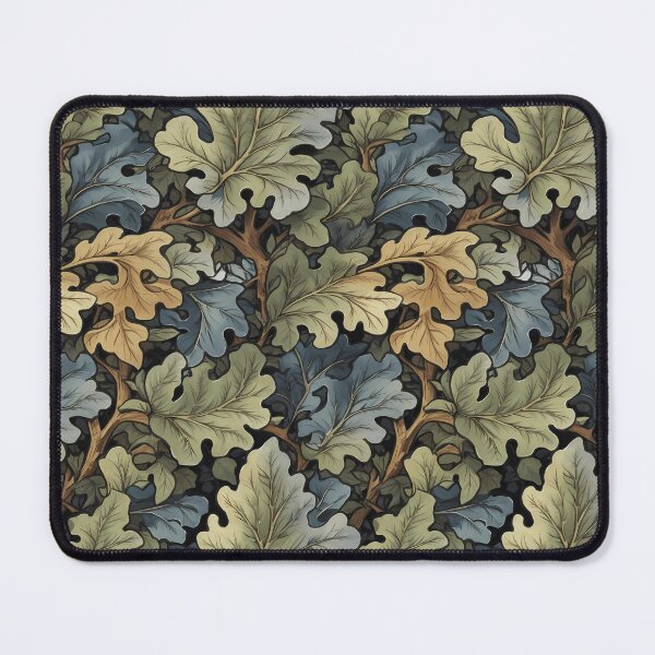 Item preview, Crispy Cold Oak Leaves, Late fall Pattern, William Morris Style designed and sold by NouveauEra.