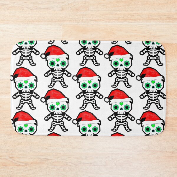 Item preview, Vintage 4 Sugar Skull Navidad Dia de muertos y Feliz Navidad designed and sold by the Zarock Shop.