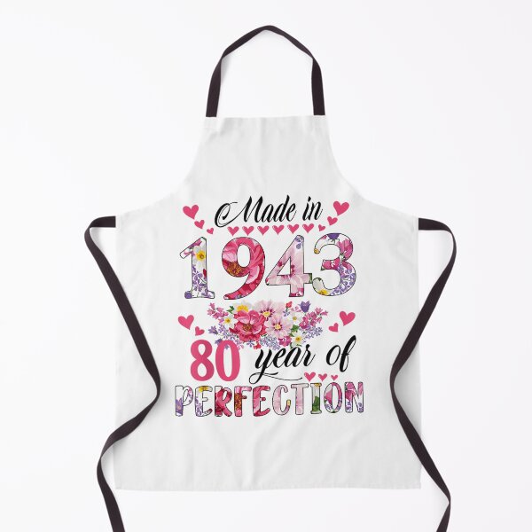 Item preview, Made In 1943 Floral 80 Year Old 80th Birthday For Women designed and sold by myrosetee.