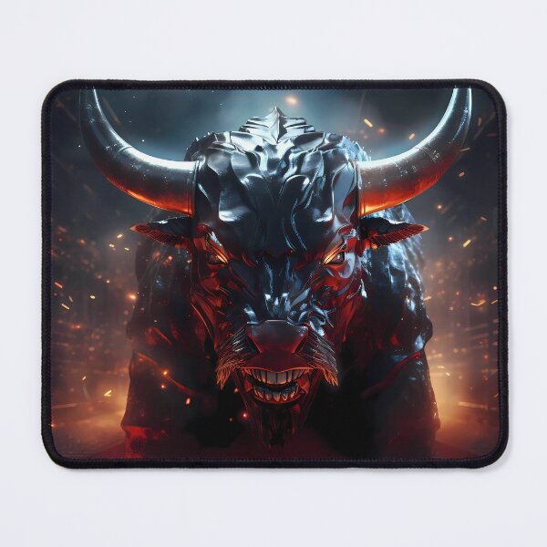 Item preview, "Fierce Bull in Action" designed and sold by Art-Vortex-fr.