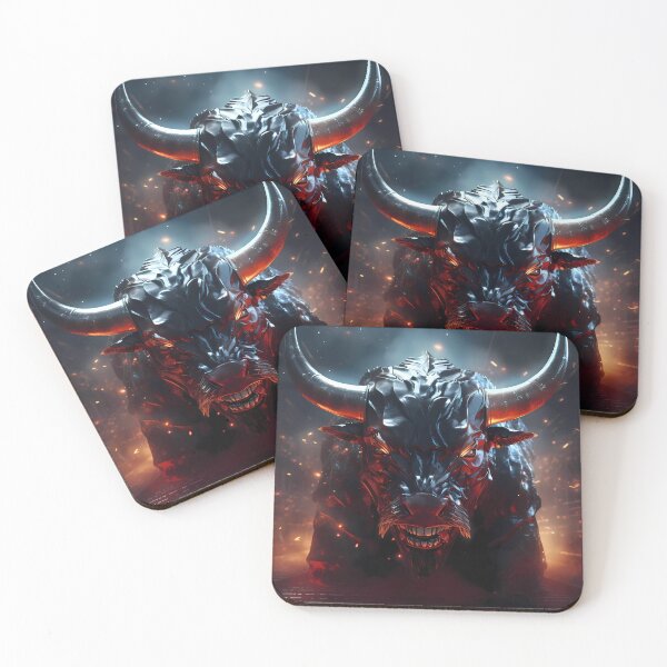Item preview, "Fierce Bull in Action" designed and sold by Art-Vortex-fr.
