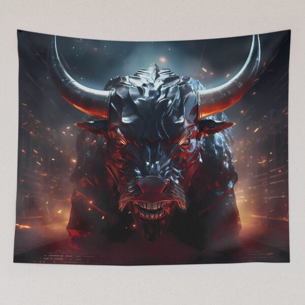 Item preview, "Fierce Bull in Action" designed and sold by Art-Vortex-fr.