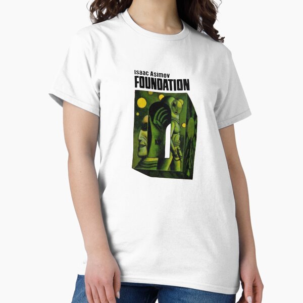 [Out of Print] Isaac Asimov / Foundation Womens Relaxed Fit Tee (Black) - [アウト・オブ・プリント] ファウンデーション Tシャツ Foundation unisex book t-shirt — Out of Print
