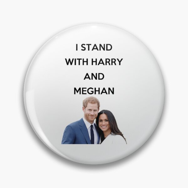 Item preview, I stand with Harry and Megan Black Text designed and sold by AleighaSkinne.