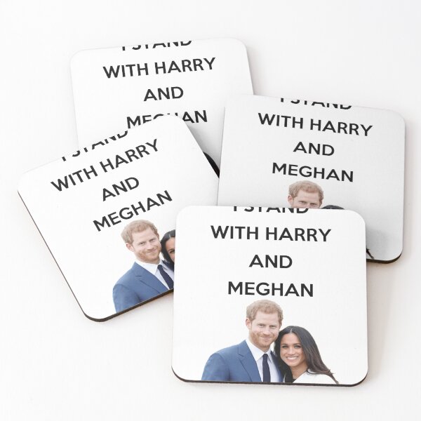 Item preview, I stand with Harry and Megan Black Text designed and sold by AleighaSkinne.