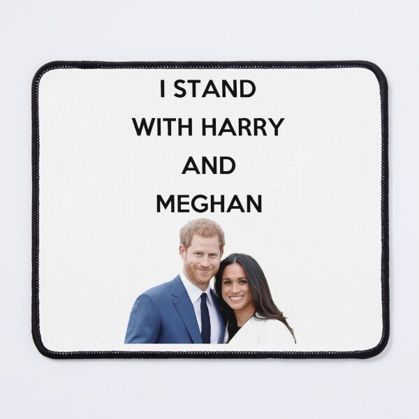 Item preview, I stand with Harry and Megan Black Text designed and sold by AleighaSkinne.