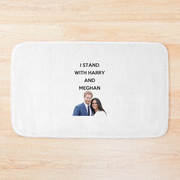 Item preview, I stand with Harry and Megan Black Text designed and sold by AleighaSkinne.
