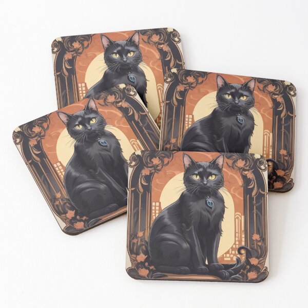Item preview, Black cat designed and sold by M-Y-A-R-T-.