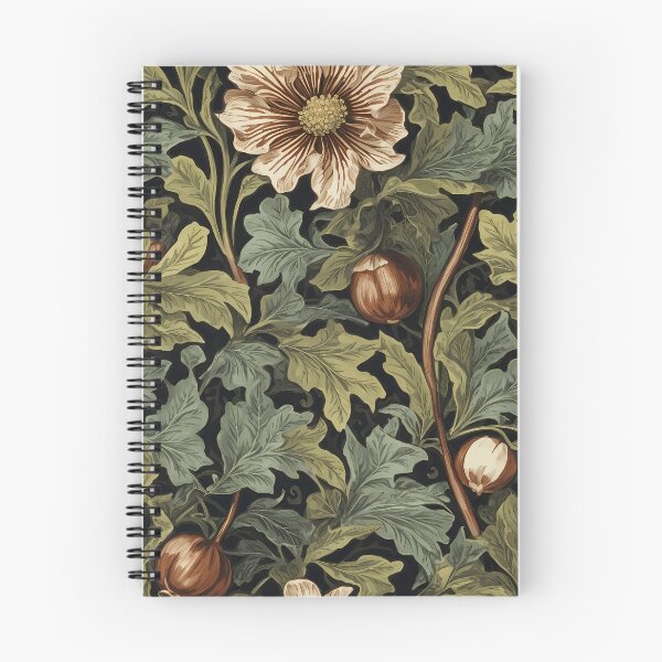 Item preview, Chestnut, Late fall Pattern, William Morris Style designed and sold by NouveauEra.