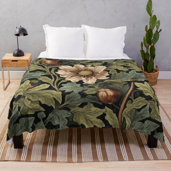 Item preview, Chestnut, Late fall Pattern, William Morris Style designed and sold by NouveauEra.