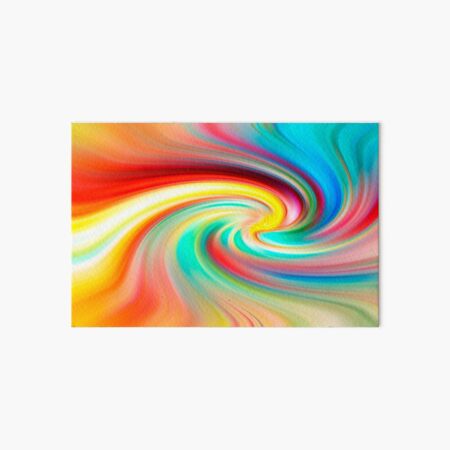 Rainbow Twirl Art Board Print