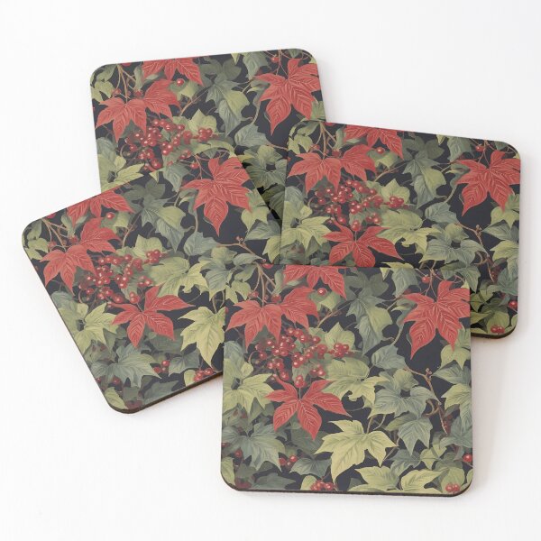 Item preview, Virginia Creeper, Late fall Pattern, William Morris Style designed and sold by NouveauEra.