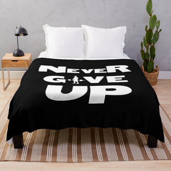 Item preview, never give up designed and sold by Bartłomiej Bogacz.
