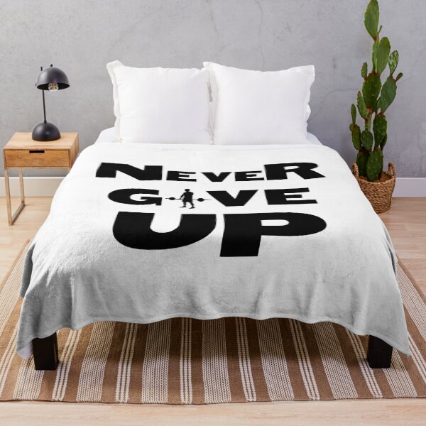 Item preview, never give up designed and sold by Bartłomiej Bogacz.