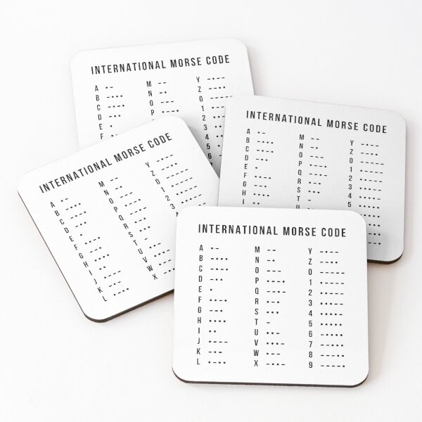 Item preview, International Morse Code Alphabet chart, minimalist designed and sold by lagunaklein.