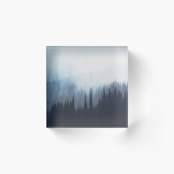 Item preview, Abstract Blue Ombre Misty Forest II designed and sold by Gypsy  Queen.