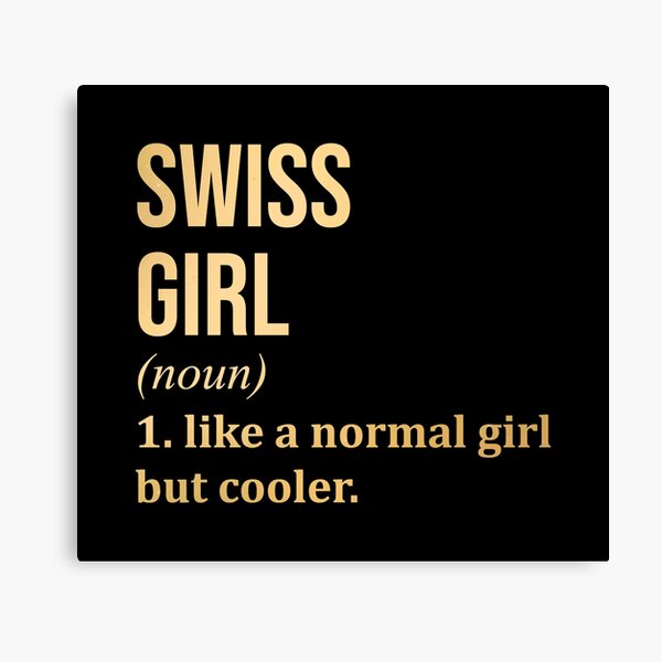 Item preview, Swiss Girl Definition Switzerland in Gold designed and sold by XCIV.