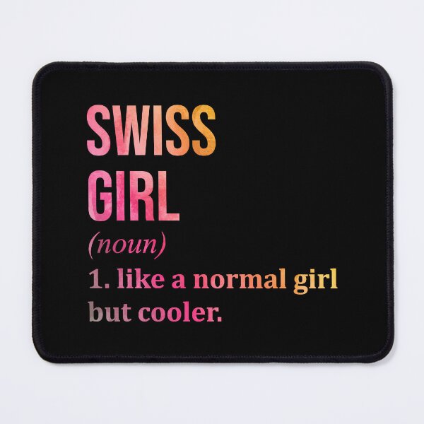 Item preview, Swiss Girl Definition Switzerland in Watercolor designed and sold by XCIV.