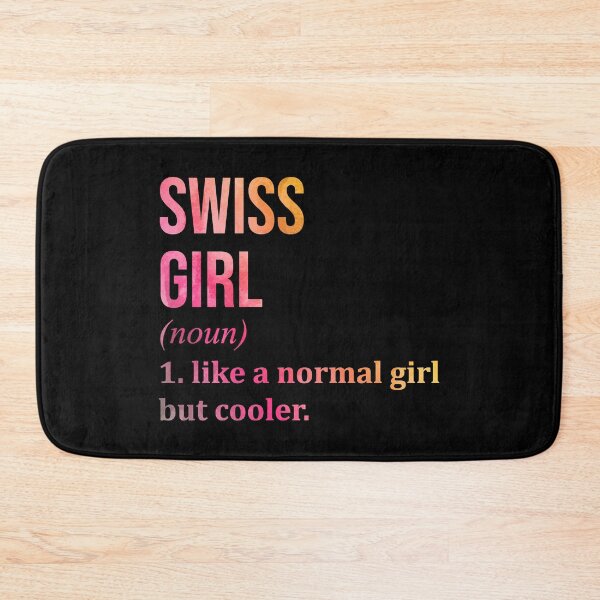Item preview, Swiss Girl Definition Switzerland in Watercolor designed and sold by XCIV.