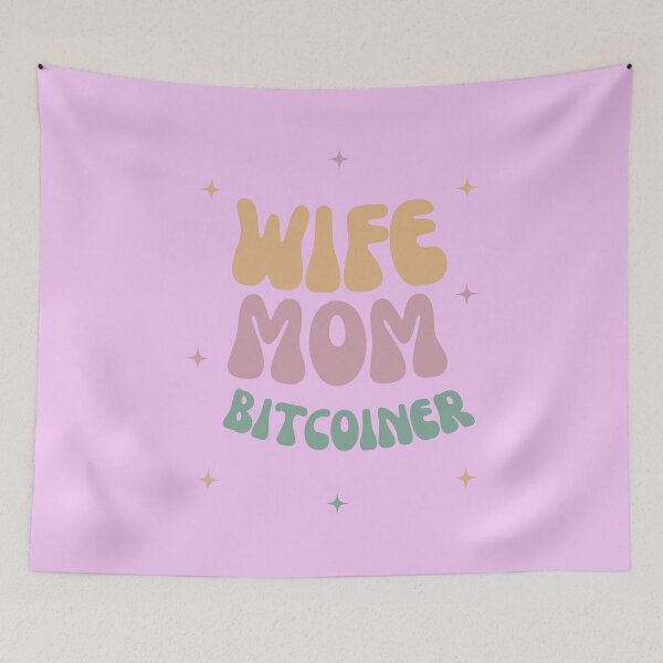 Item preview, Wife Mom Bitcoiner (BTC) designed and sold by BitcoinHodler.