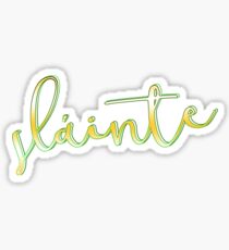 Slainte St. Patrick's Day Prost slogan Sticker
