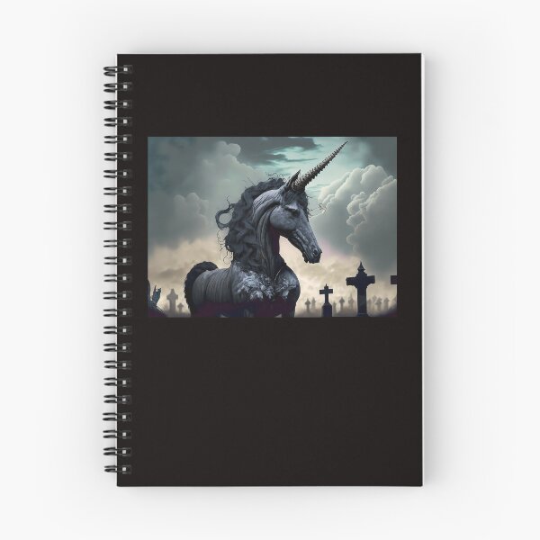 Item preview, Black Unicorn in a Cemetery designed and sold by ossiagraphics.