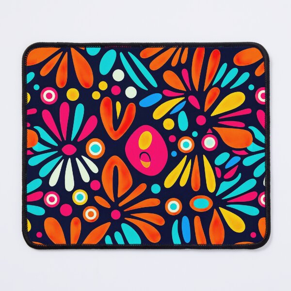 Item preview, Modern floral design inspired by pop art and rococo motifs designed and sold by Pflugart.