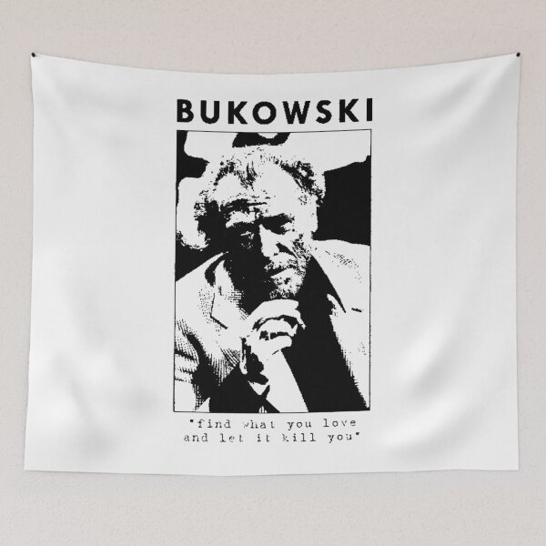 Item preview, Bukowski Love  (Black on Colour Print) designed and sold by DawsonKeenan.