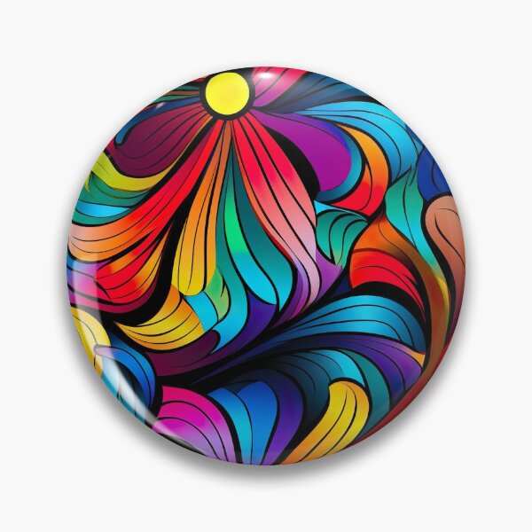 Item preview, Modern floral design inspired by pop art and rococo motifs designed and sold by Pflugart.