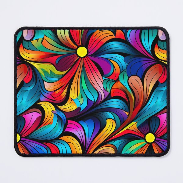 Item preview, Modern floral design inspired by pop art and rococo motifs designed and sold by Pflugart.