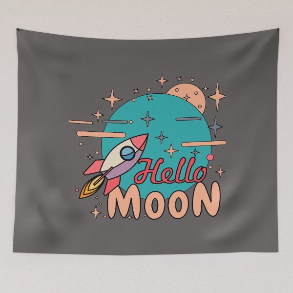 Item preview, Hello moon designed and sold by RocketArtInd.