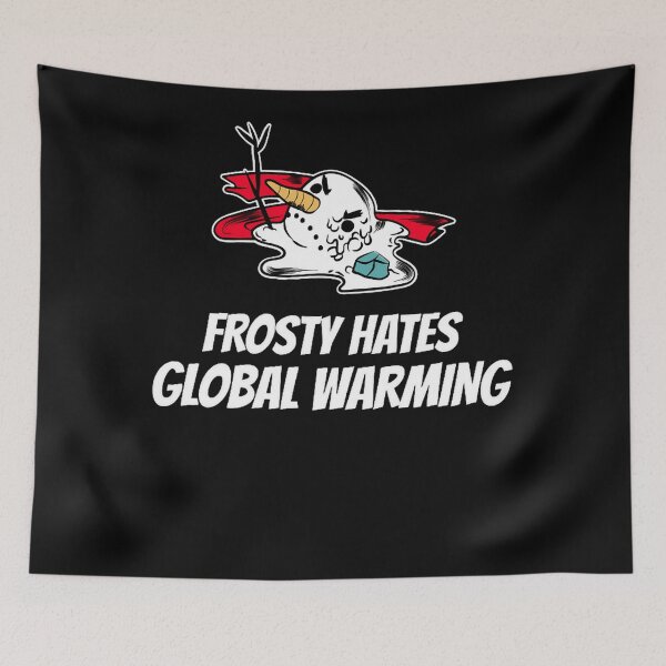 Item preview, Frosty Hates Global Warming - Global Warming Christmas Shirt designed and sold by DavidGumbies.
