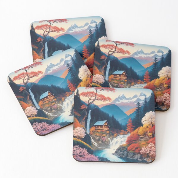 Item preview, A village on the edge of a beautiful forest surrounded by a heavenly landscape. designed and sold by Natcharee.