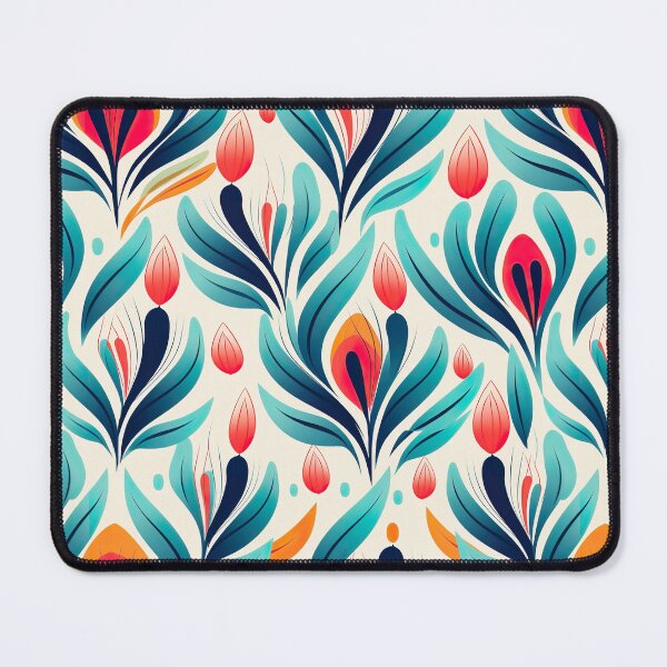 Item preview, Modern floral design inspired by pop art and rococo motifs designed and sold by Pflugart.