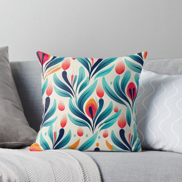 Item preview, Modern floral design inspired by pop art and rococo motifs designed and sold by Pflugart.