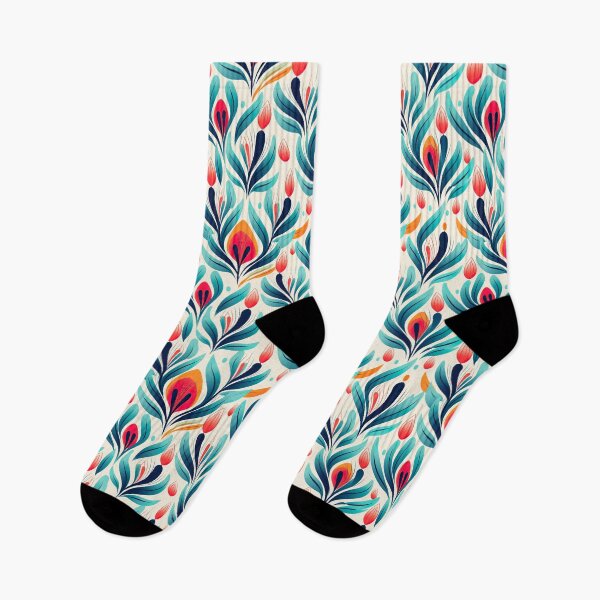 Item preview, Modern floral design inspired by pop art and rococo motifs designed and sold by Pflugart.